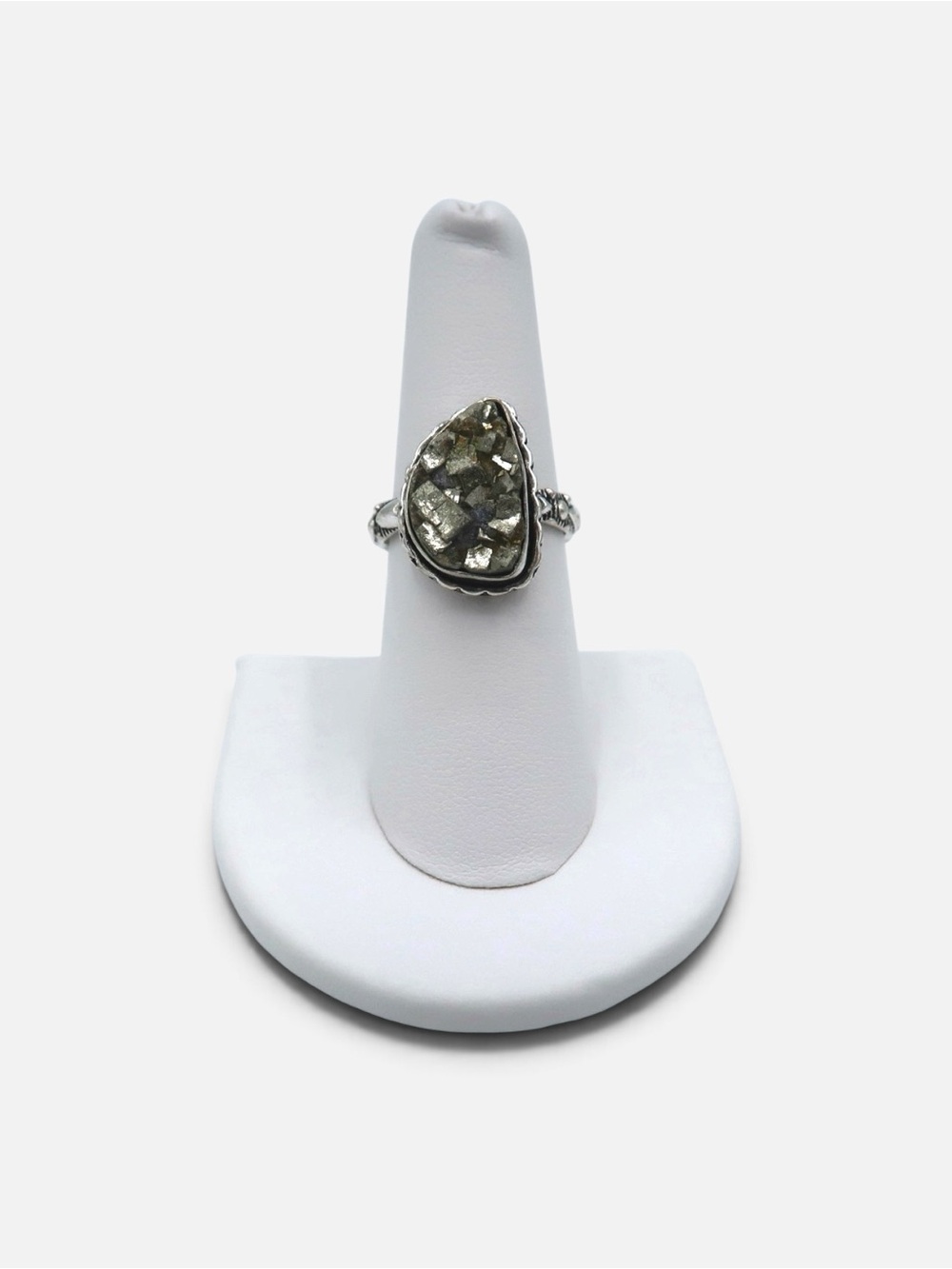 925 VINTAGE PYRITE RING - Picture 6 of 10